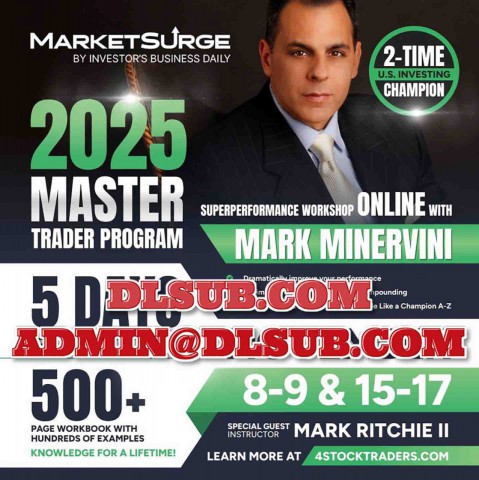 Professional cover image of Mark Minervini 5 Day Master Trader Program 2025 online trading course, stock market training