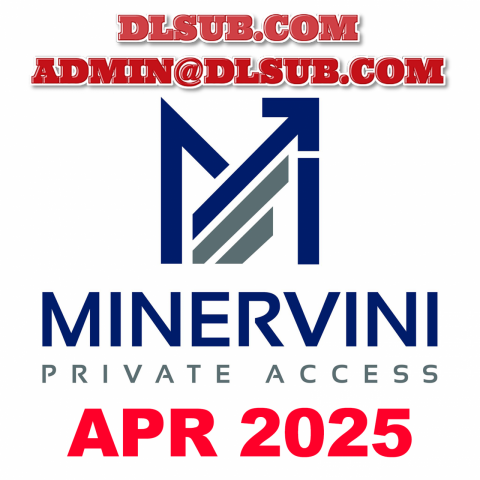 Course platform screenshot showing Mark Minervini Private Access April 2025 online training program
