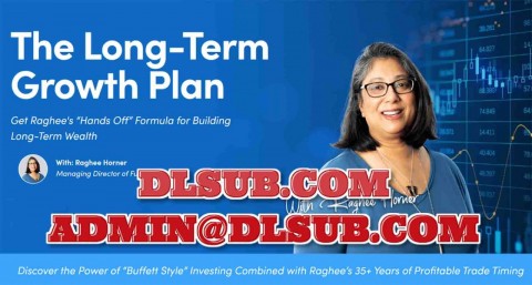 SimplerTrading Raghee Horner Long Term Account Growth Class branded promotional cover for online education - long term investing course graphic