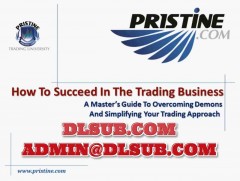 High resolution cover artwork of Pristine Trading University - How To Succeed In The Trading Business professional trading course