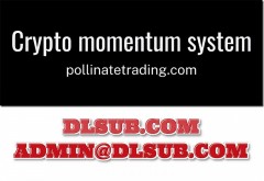 Branded promotional graphic of Pollinate Trading Crypto Momentum System digital course package